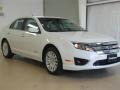 2012 White Suede Ford Fusion Hybrid  photo #3