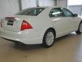 2012 White Suede Ford Fusion Hybrid  photo #4