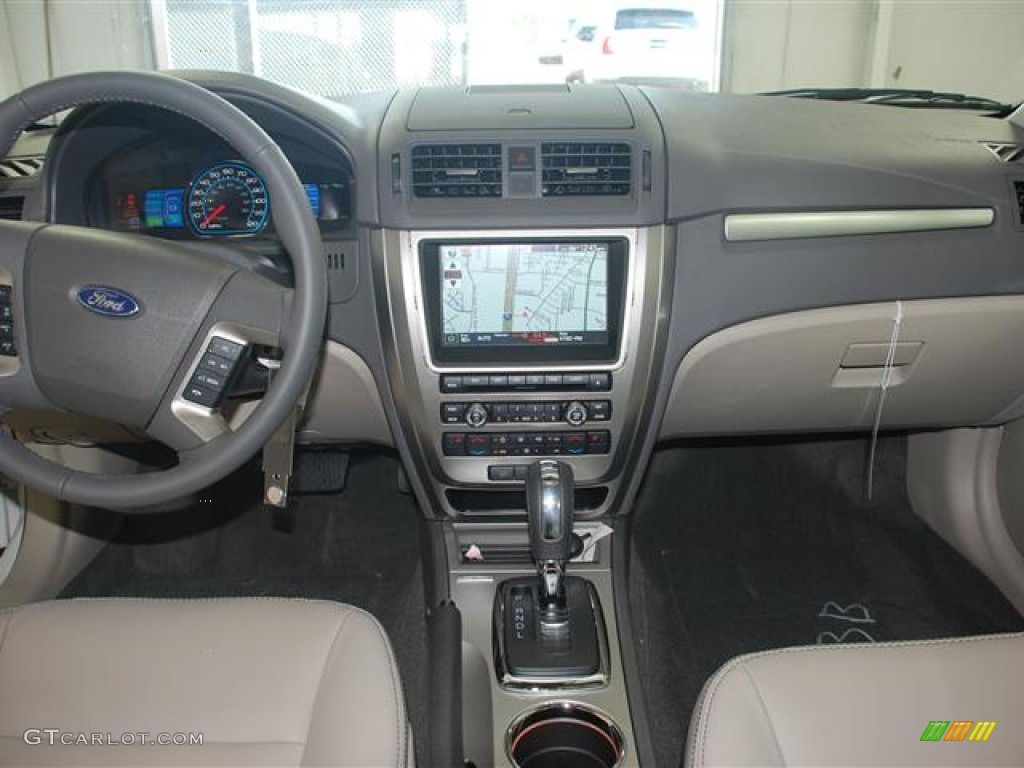 2012 Fusion Hybrid - White Suede / Medium Light Stone photo #12