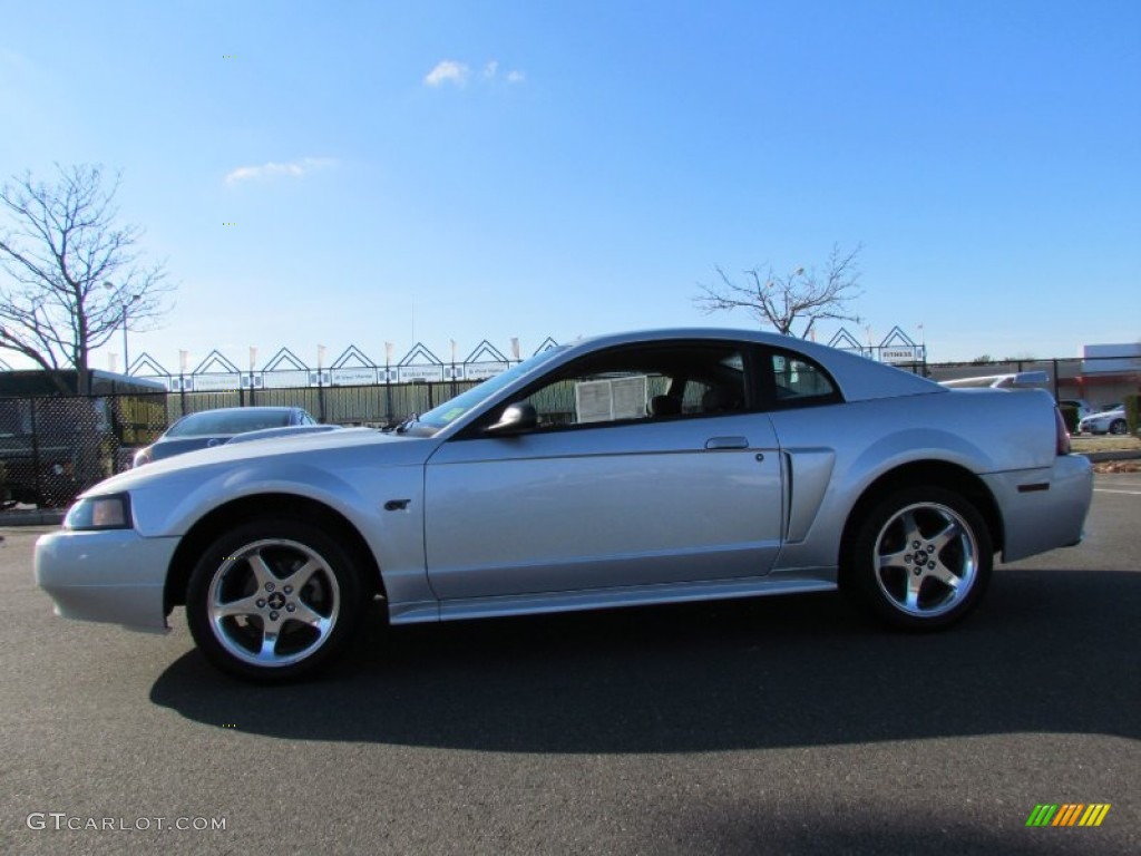 2003 Mustang GT Coupe - Silver Metallic / Dark Charcoal photo #4