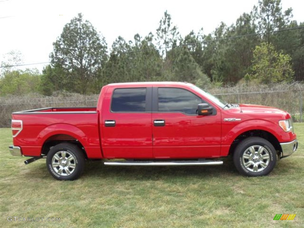 2011 F150 XLT SuperCrew - Race Red / Steel Gray photo #8