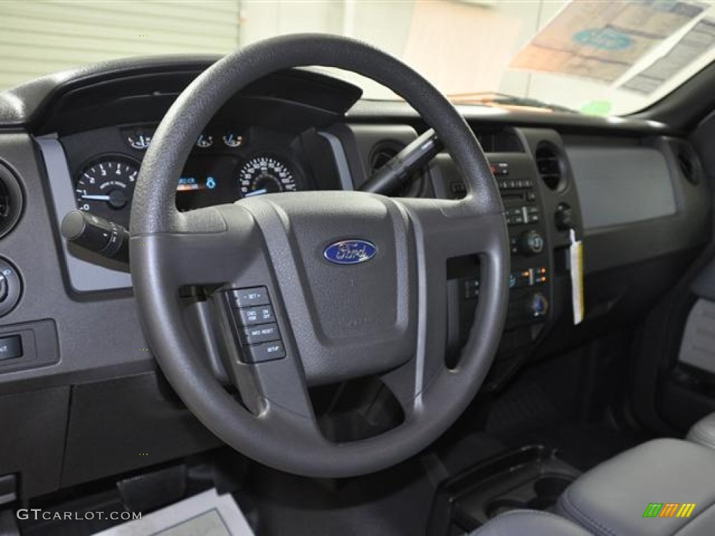 2011 F150 STX Regular Cab - Oxford White / Steel Gray photo #11