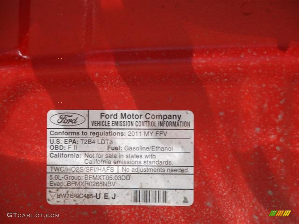 2011 F150 XLT SuperCrew - Race Red / Steel Gray photo #17