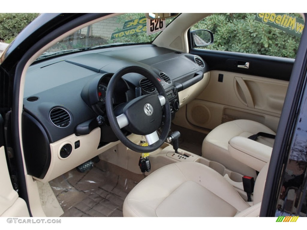 Cream Beige Interior 2008 Volkswagen New Beetle S Coupe Photo #57402509