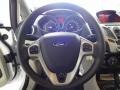 Light Stone/Charcoal Black 2012 Ford Fiesta SE Sedan Steering Wheel