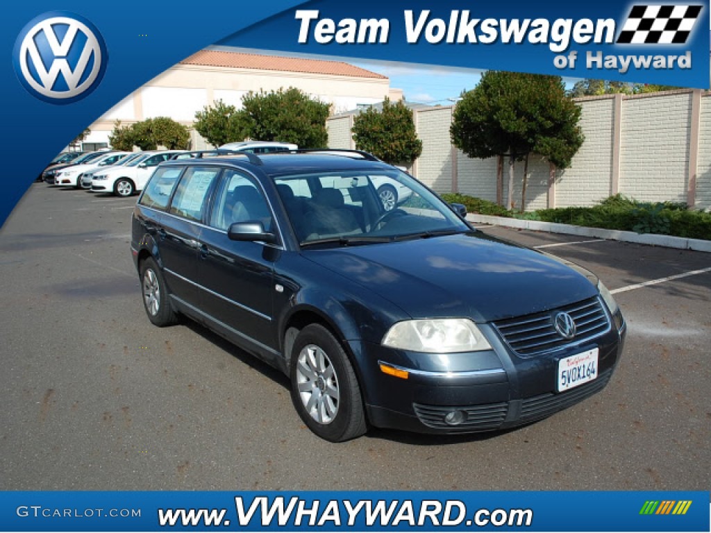 2003 Passat GLS Wagon - Blue Anthracite Pearl / Grey photo #1