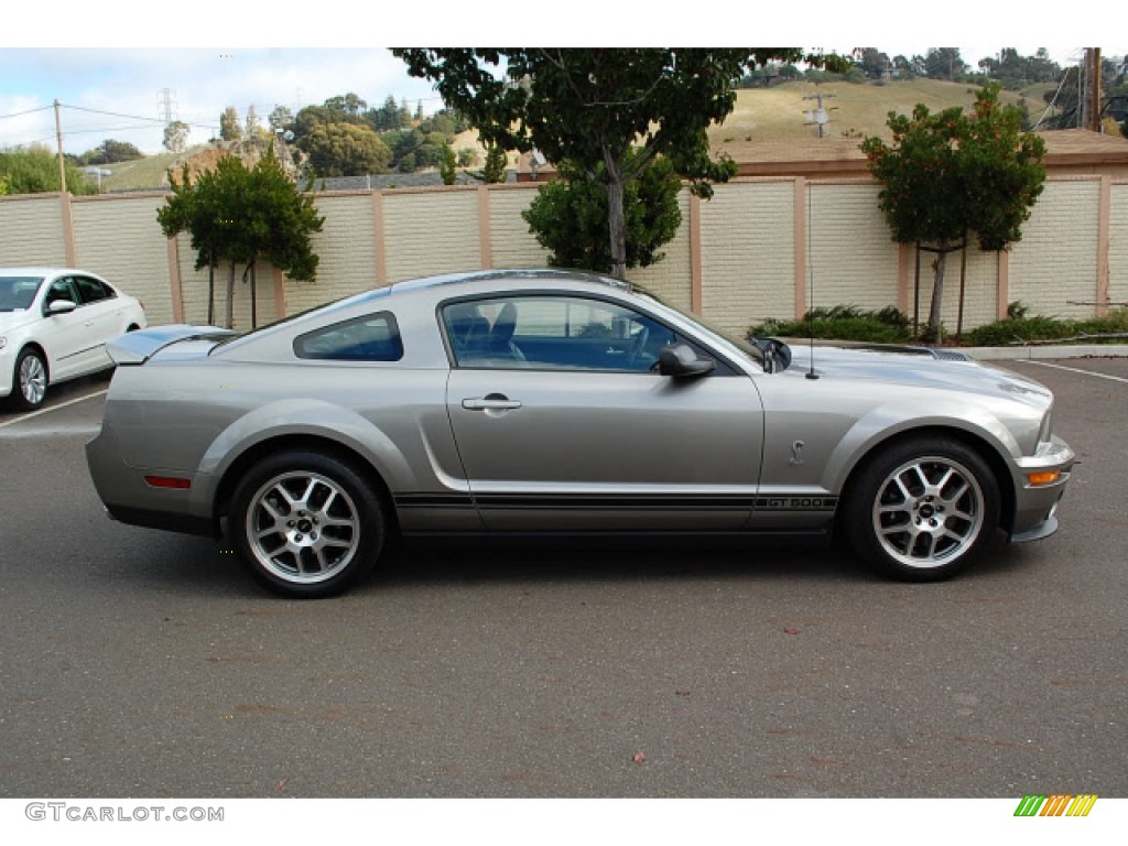 Vapor Silver Metallic 2009 Ford Mustang Shelby GT500 Coupe Exterior Photo #57402878