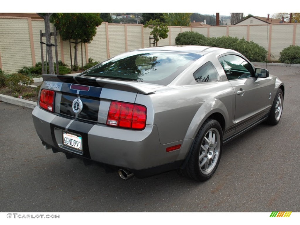 2009 Mustang Shelby GT500 Coupe - Vapor Silver Metallic / Black/Black photo #4