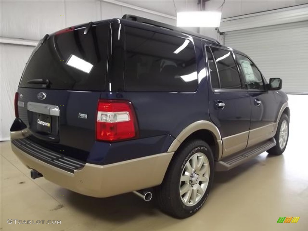 2011 Expedition XLT - Dark Blue Pearl Metallic / Camel photo #4