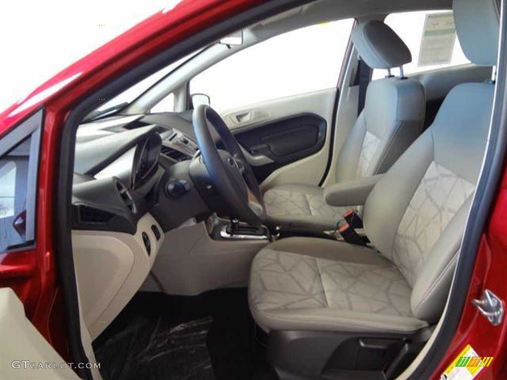 Light Stone/Charcoal Black Interior 2012 Ford Fiesta SE Hatchback Photo #57403046