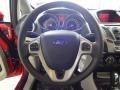 Light Stone/Charcoal Black 2012 Ford Fiesta SE Hatchback Steering Wheel