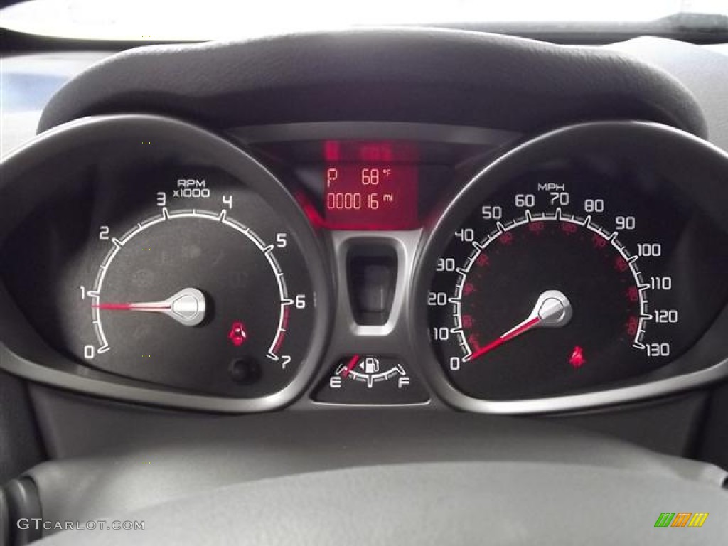 2012 Ford Fiesta SE Hatchback Gauges Photo #57403727