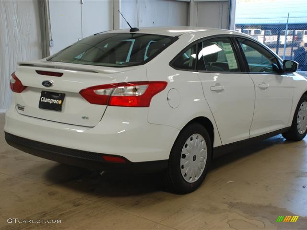 2012 Focus SE SFE Sedan - Oxford White / Stone photo #4