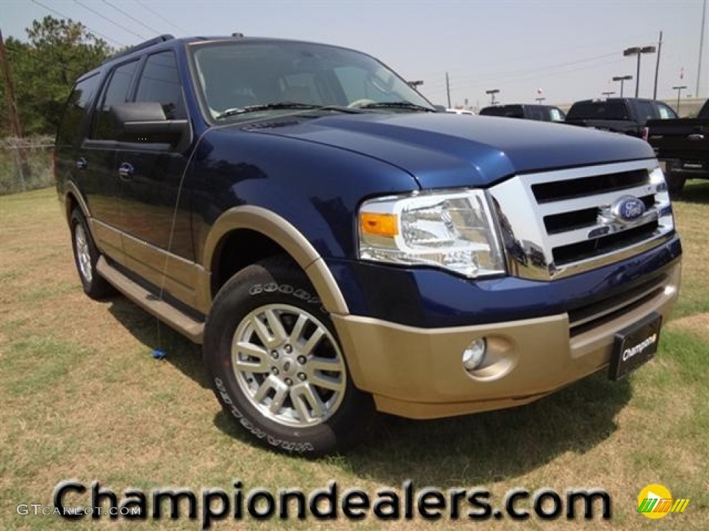 2011 Expedition XLT - Dark Blue Pearl Metallic / Camel photo #1