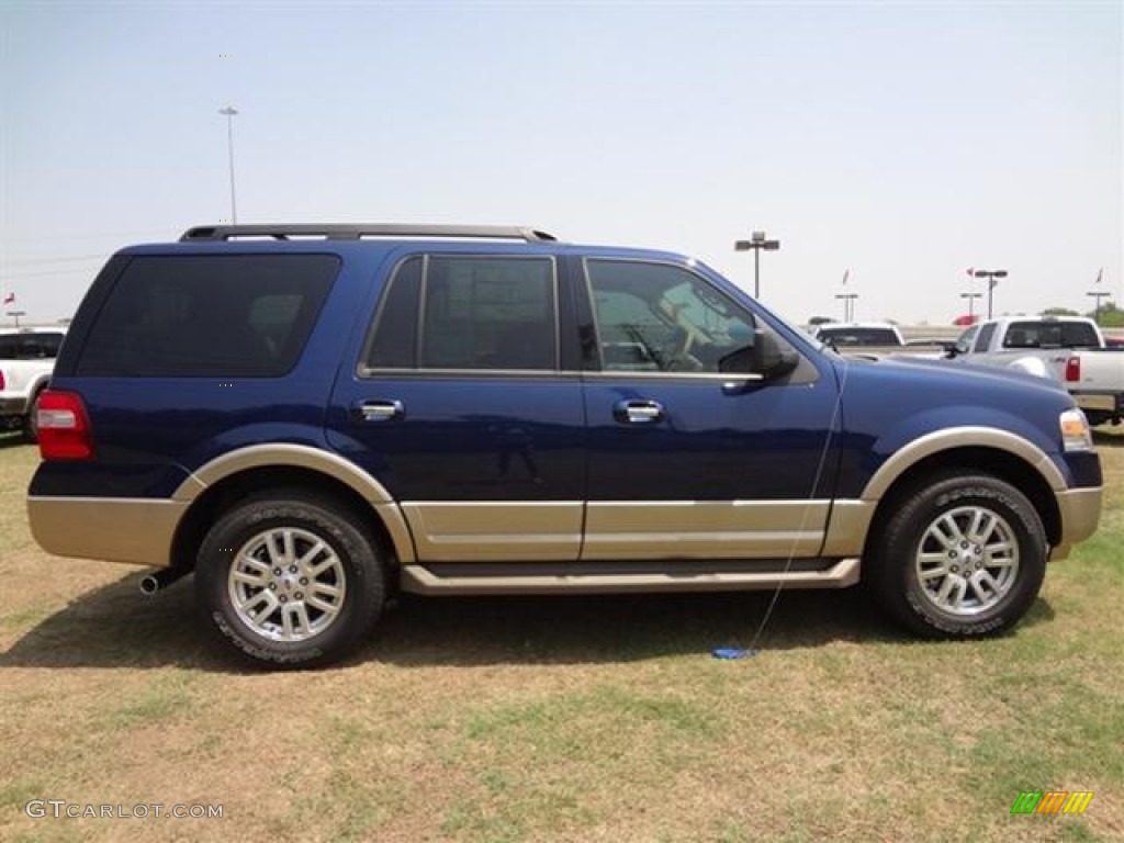 2011 Expedition XLT - Dark Blue Pearl Metallic / Camel photo #9