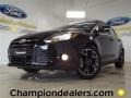 2012 Black Ford Focus Titanium Sedan  photo #1