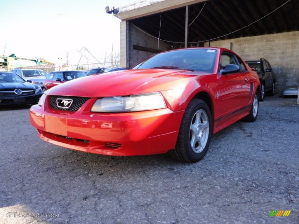 2003 Mustang V6 Coupe - Redfire Metallic / Medium Graphite photo #1