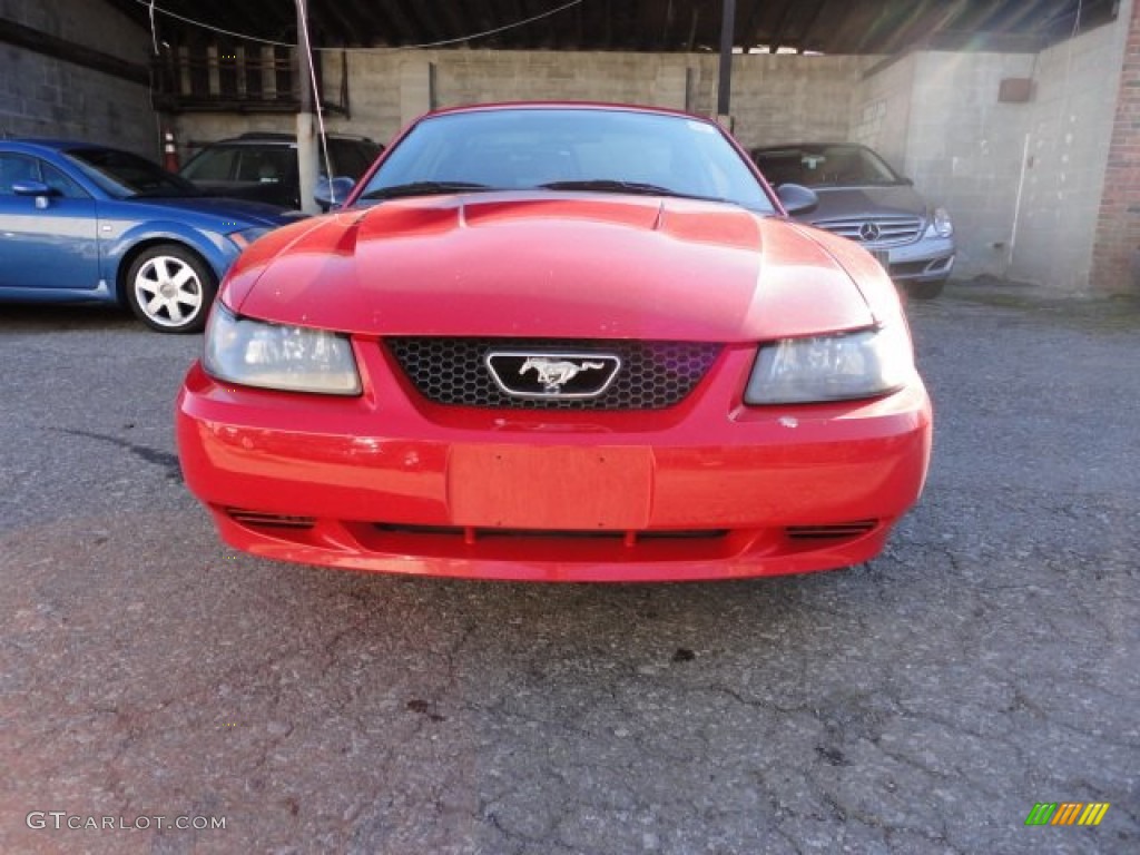 2003 Mustang V6 Coupe - Redfire Metallic / Medium Graphite photo #2
