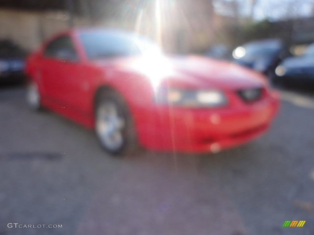 2003 Mustang V6 Coupe - Redfire Metallic / Medium Graphite photo #3