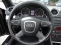 Black 2009 Audi A4 2.0T quattro Cabriolet Steering Wheel
