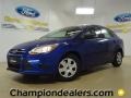 2012 Sonic Blue Metallic Ford Focus S Sedan  photo #1