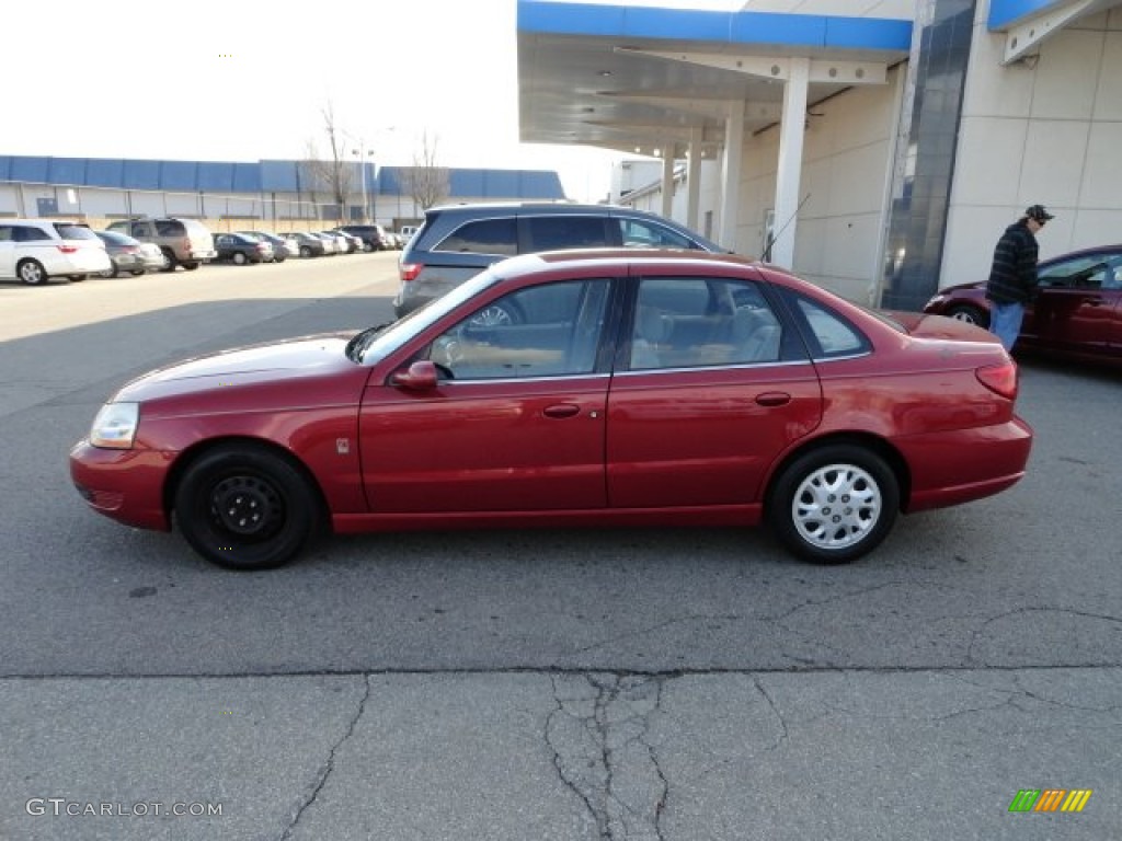 2003 L Series L200 Sedan - Medium Red / Gray photo #2