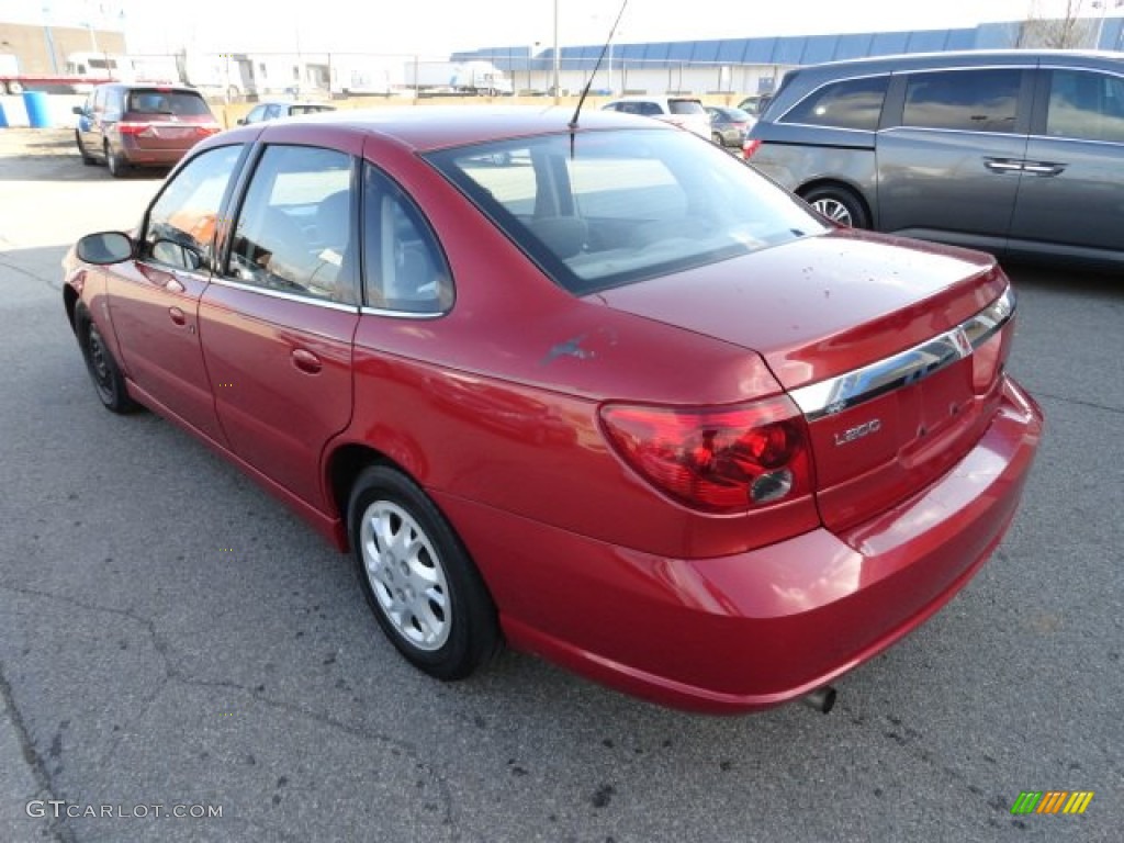 2003 L Series L200 Sedan - Medium Red / Gray photo #3