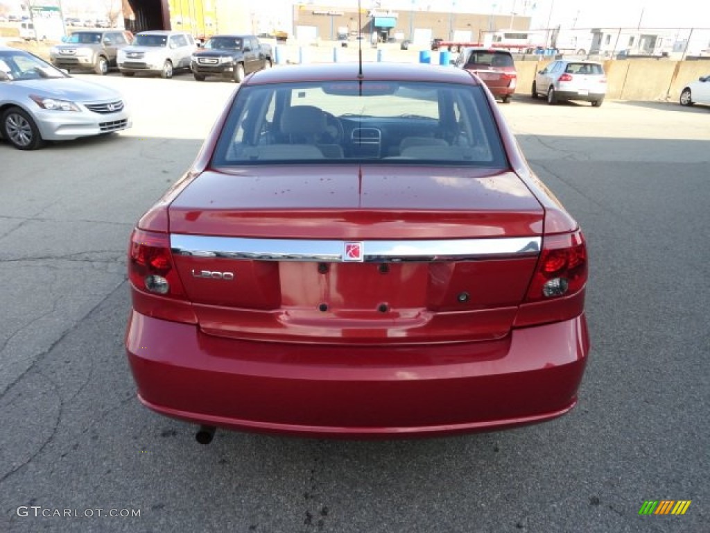 2003 L Series L200 Sedan - Medium Red / Gray photo #4