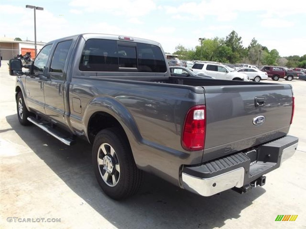 2011 F250 Super Duty Lariat Crew Cab - Sterling Grey Metallic / Black Two Tone Leather photo #4
