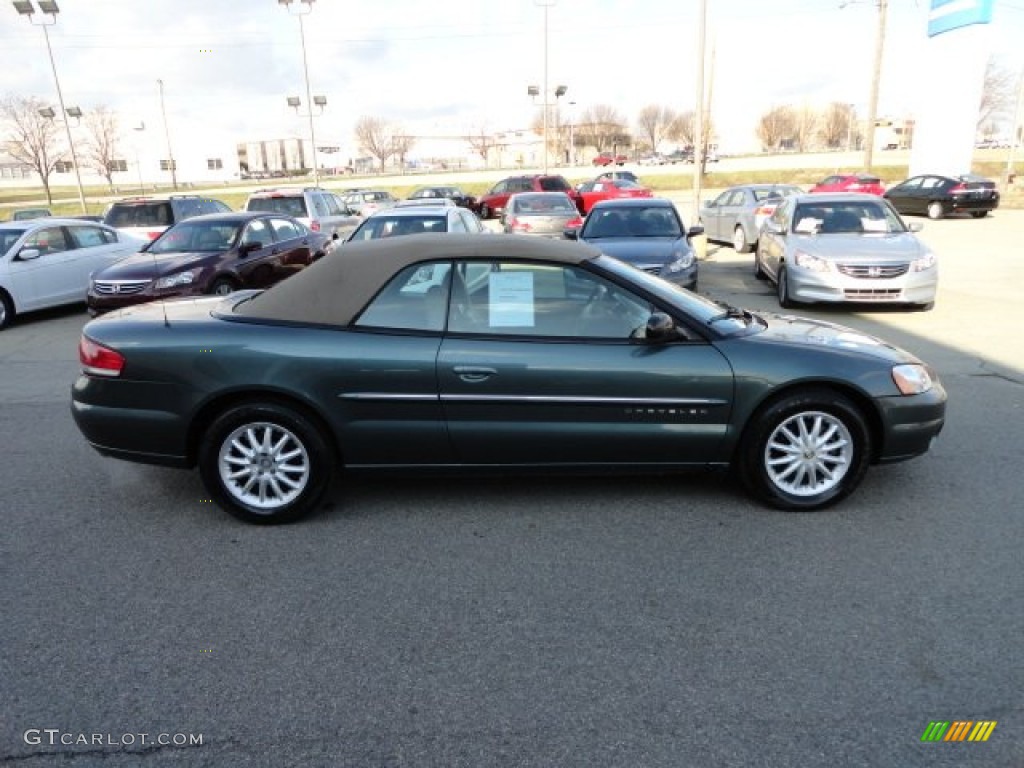 2001 Sebring LXi Convertible - Shale Green Metallic / Sandstone photo #6