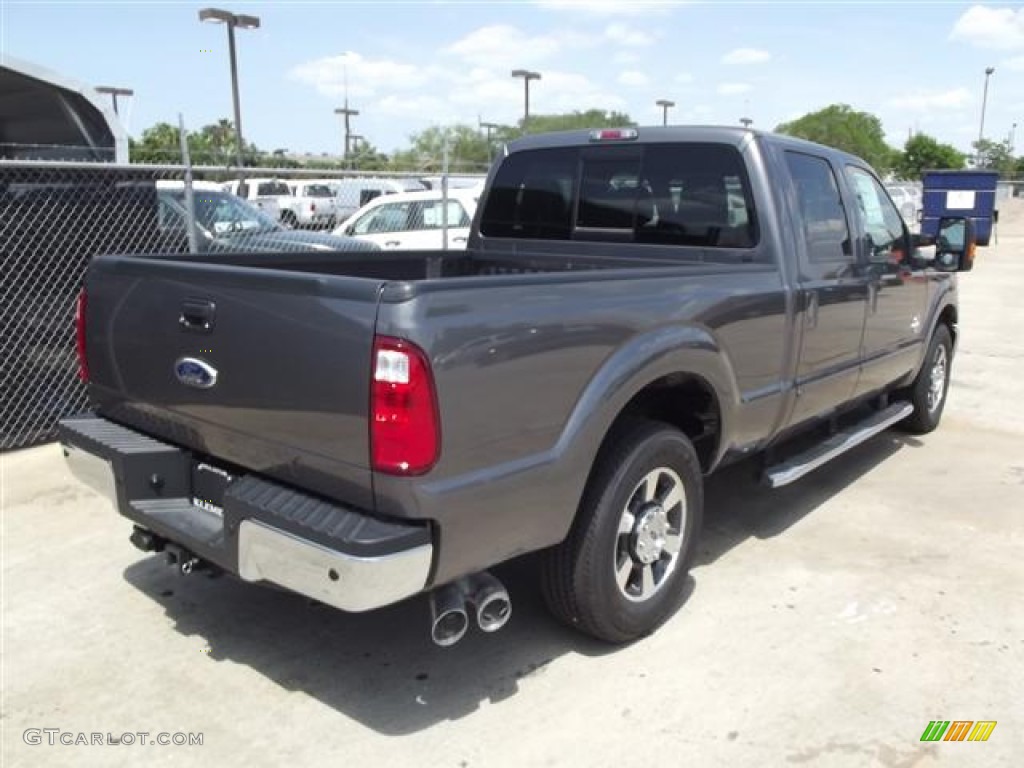 2011 F250 Super Duty Lariat Crew Cab - Sterling Grey Metallic / Black Two Tone Leather photo #6
