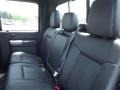 Black Two Tone Leather 2011 Ford F250 Super Duty Lariat Crew Cab Interior Color