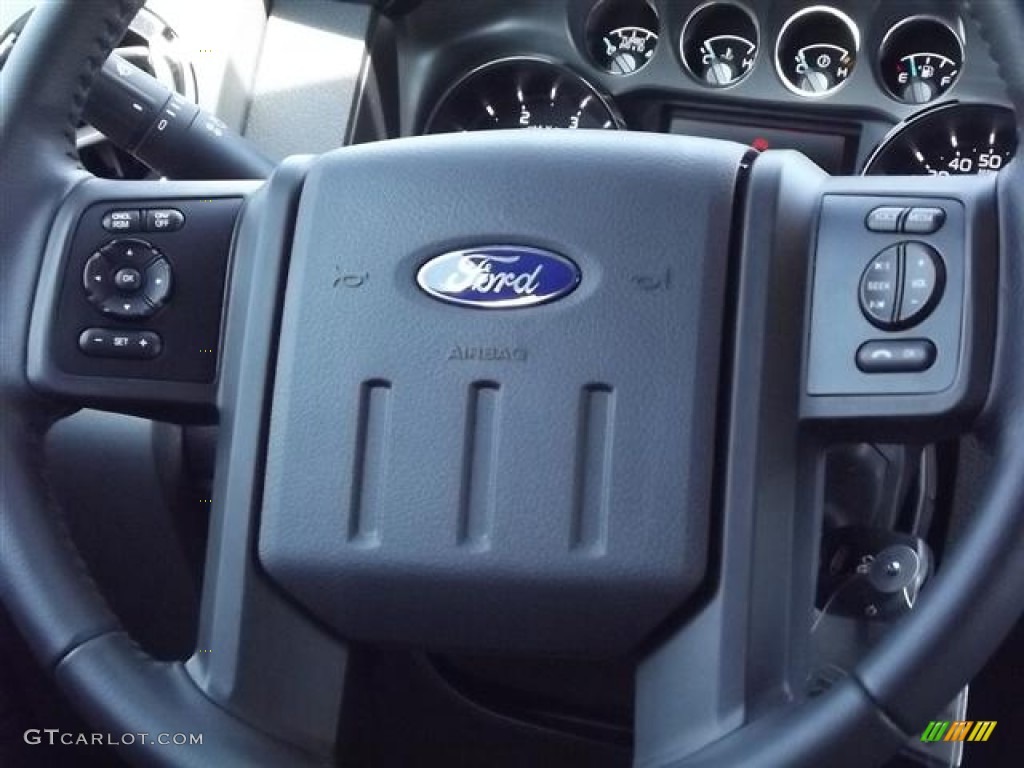 2011 F250 Super Duty Lariat Crew Cab - Sterling Grey Metallic / Black Two Tone Leather photo #14