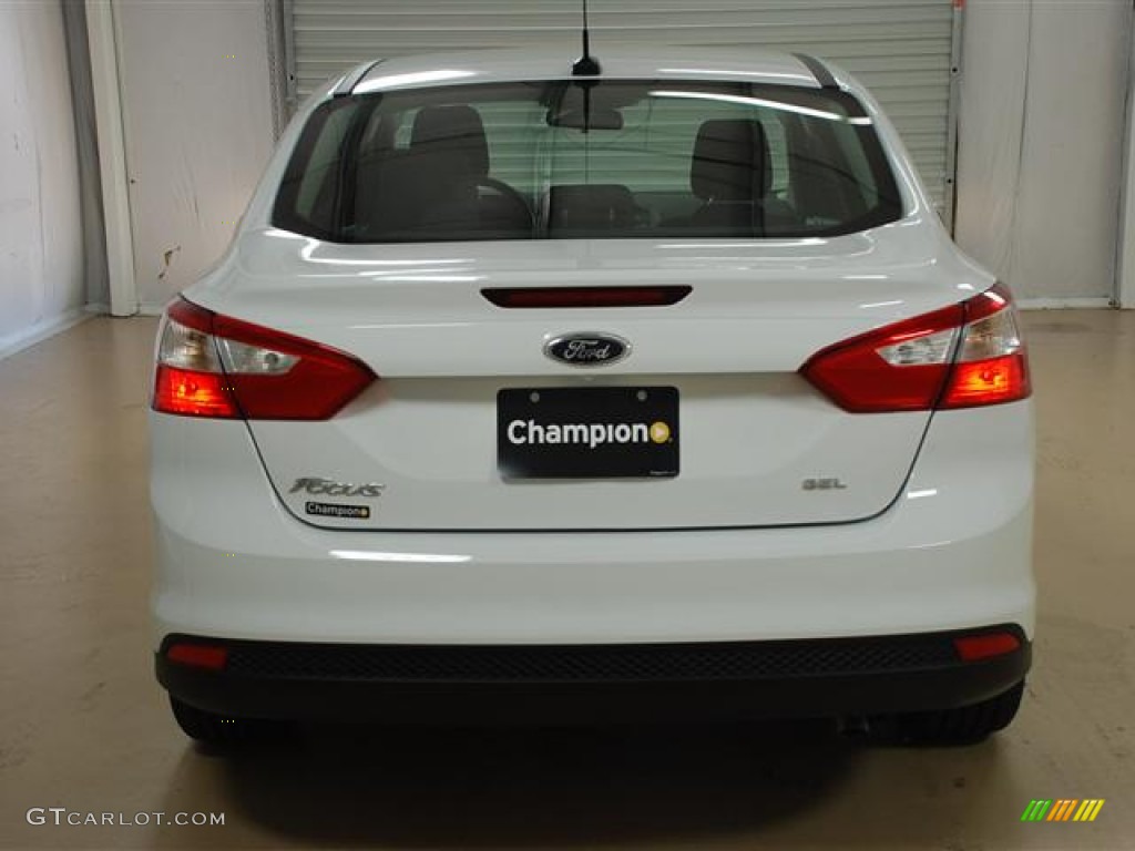 2012 Focus SEL Sedan - Oxford White / Charcoal Black photo #5