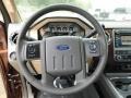 Adobe Beige 2011 Ford F250 Super Duty Lariat Crew Cab Steering Wheel