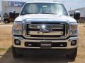 2011 White Platinum Metallic Tri-Coat Ford F250 Super Duty Lariat Crew Cab 4x4  photo #2