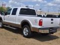 2011 White Platinum Metallic Tri-Coat Ford F250 Super Duty Lariat Crew Cab 4x4  photo #4