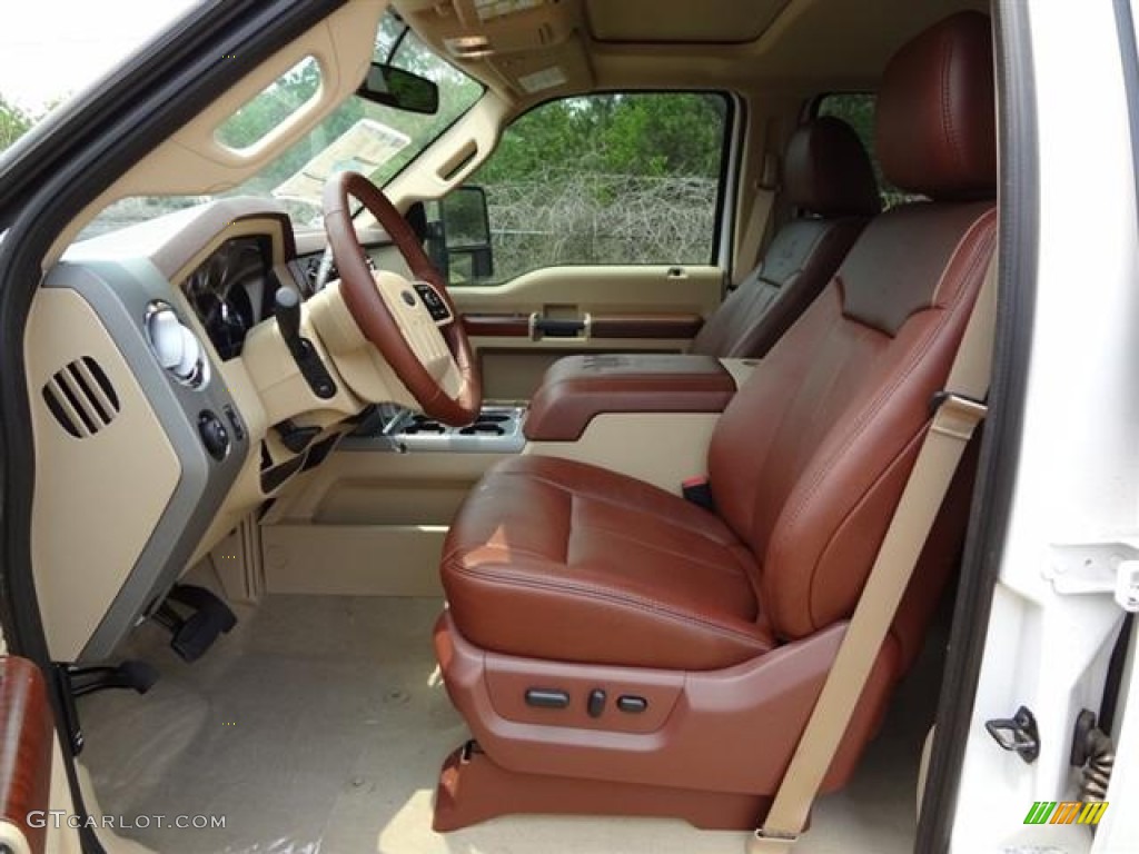 Chaparral Leather Interior 2011 Ford F250 Super Duty King Ranch Crew Cab Photo #57409568
