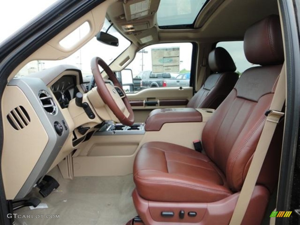 Chaparral Leather Interior 2011 Ford F250 Super Duty King Ranch Crew Cab Photo #57410837