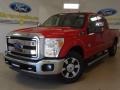 Vermillion Red - F250 Super Duty Lariat Crew Cab Photo No. 2