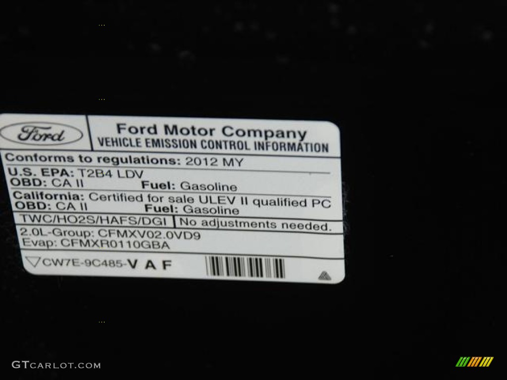 2012 Focus SE 5-Door - Black / Charcoal Black photo #18