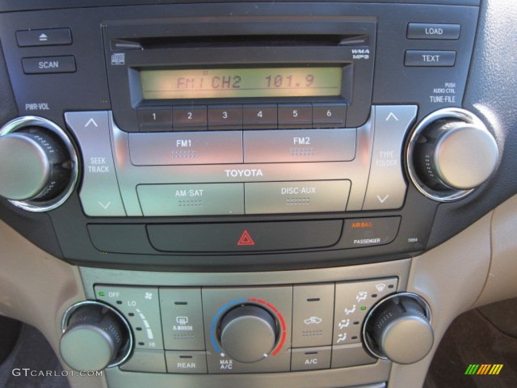 2009 Highlander V6 4WD - Blizzard White Pearl / Sand Beige photo #14
