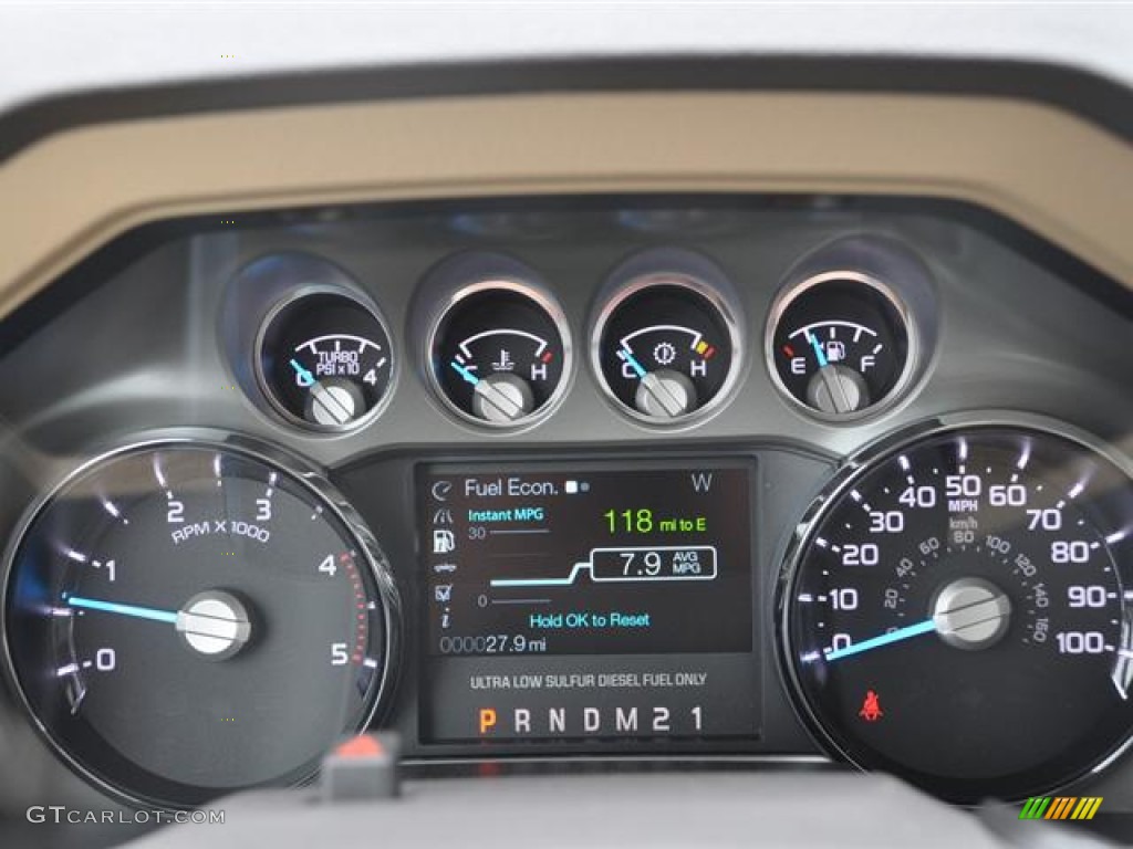 2011 Ford F350 Super Duty Lariat Crew Cab 4x4 Dually Gauges Photo #57412385