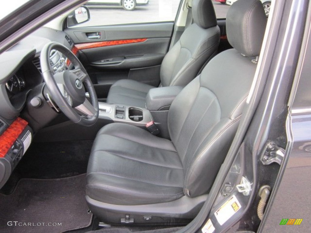 Off Black Interior 2010 Subaru Outback 2.5i Limited Wagon Photo #57412514