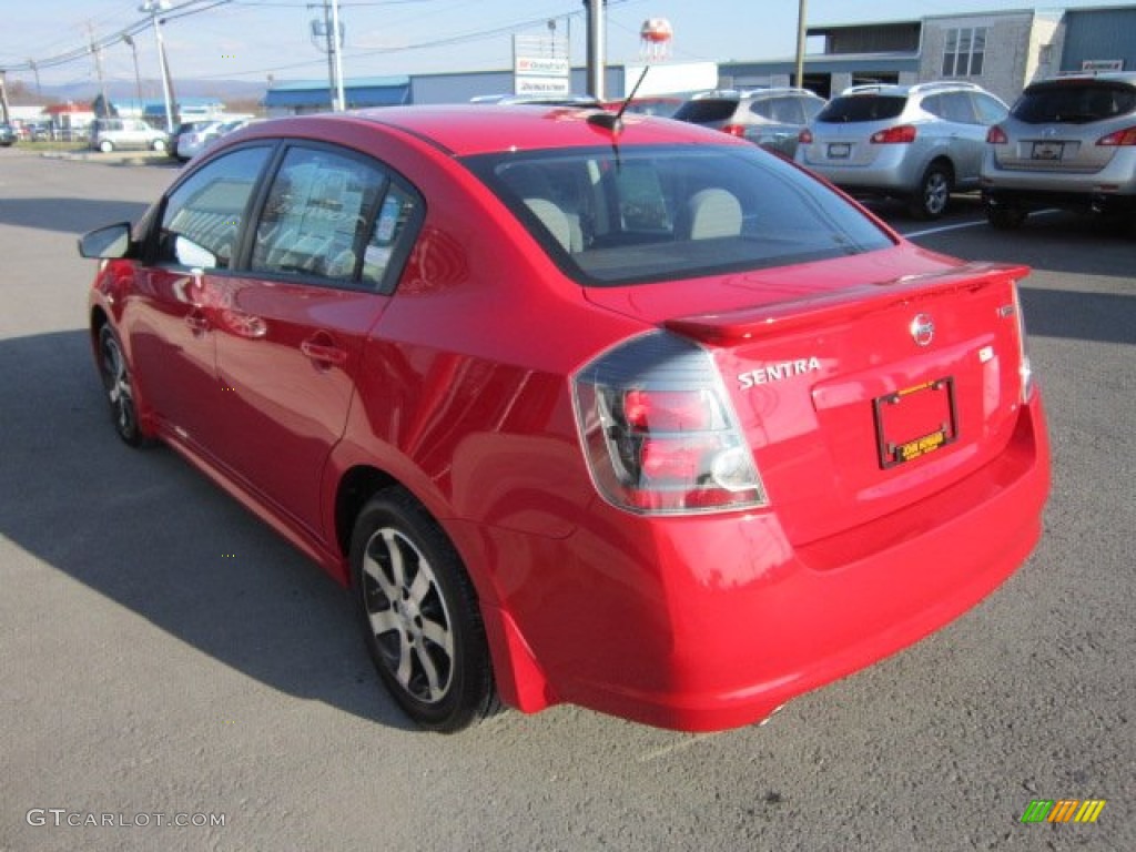 2012 Sentra 2.0 SR Special Edition - Red Alert / Charcoal photo #5