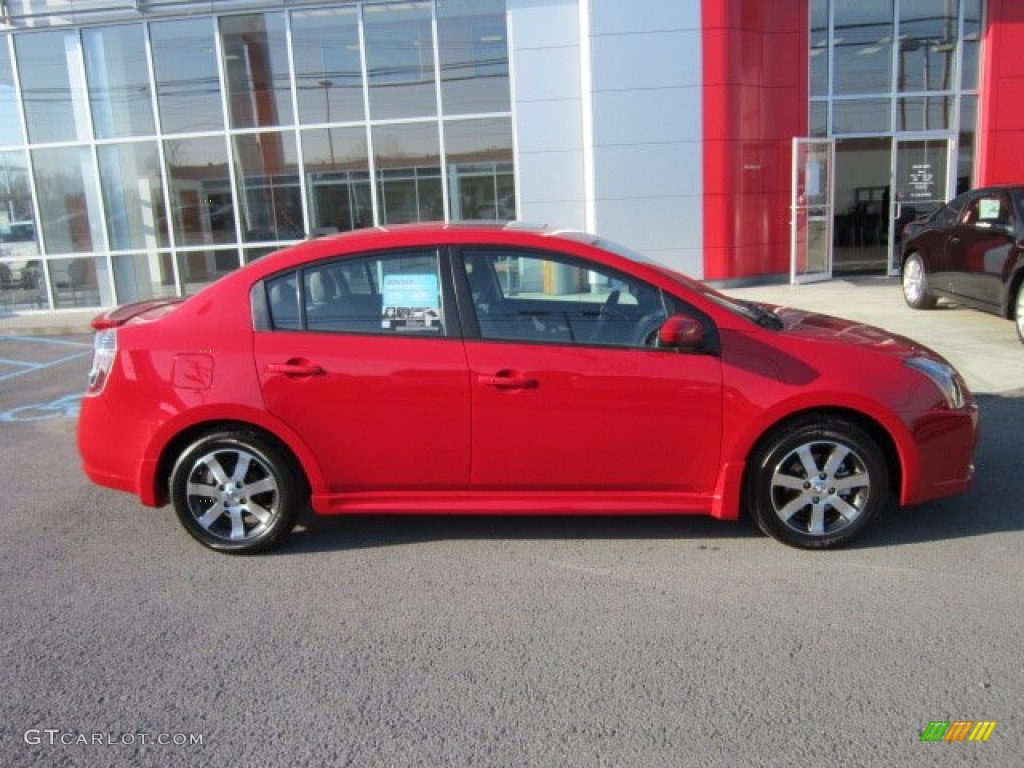 2012 Sentra 2.0 SR Special Edition - Red Alert / Charcoal photo #8