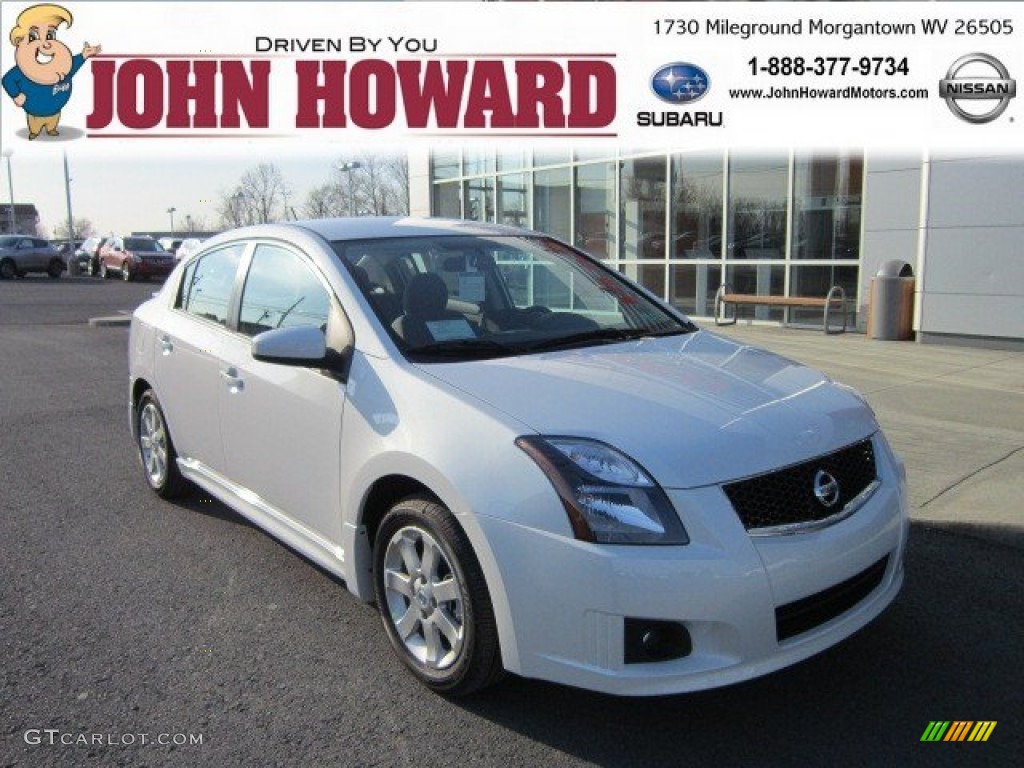 2012 Sentra 2.0 SR - Aspen White / Charcoal photo #1