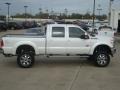 2011 White Platinum Metallic Tri-Coat Ford F250 Super Duty Lariat Crew Cab 4x4  photo #8