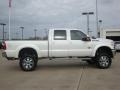 2011 White Platinum Metallic Tri-Coat Ford F250 Super Duty Lariat Crew Cab 4x4  photo #9