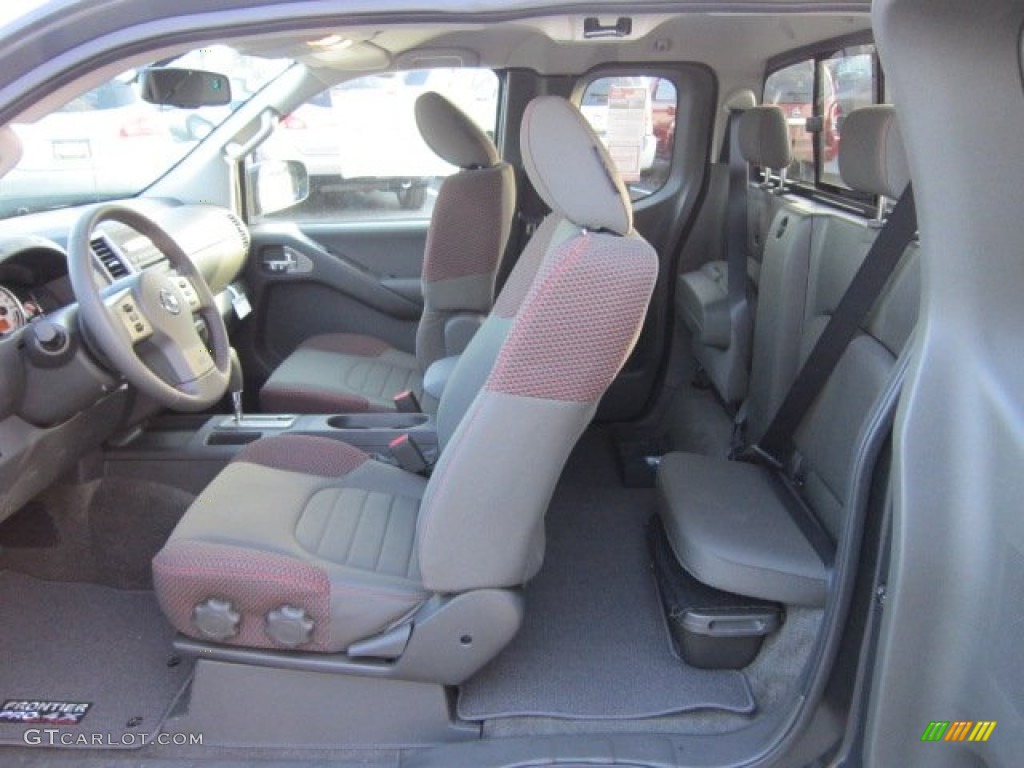 Pro 4X Graphite/Red Interior 2012 Nissan Frontier Pro-4X King Cab 4x4 Photo #57414515